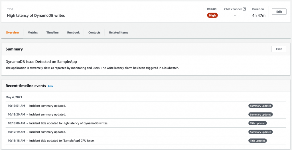 Incident Dashboard